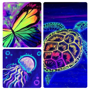 neon art radionica slikanje pod uv svetlom