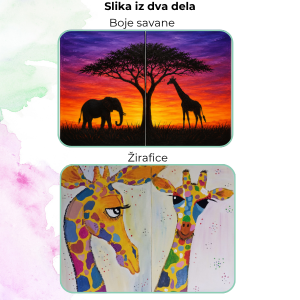 savana slike iz dva dela roditelji i deca
